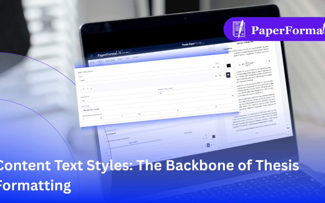 Content Text Styles: The Backbone of Thesis Formatting