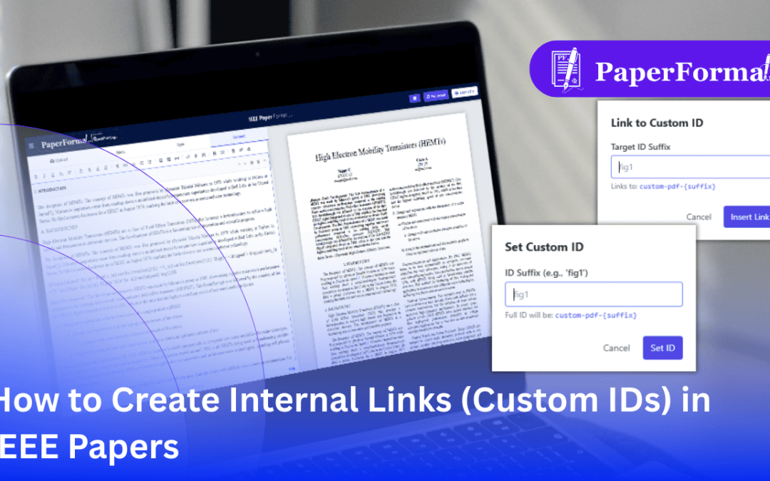 How to Create Internal Links (Custom IDs) in IEEE Papers