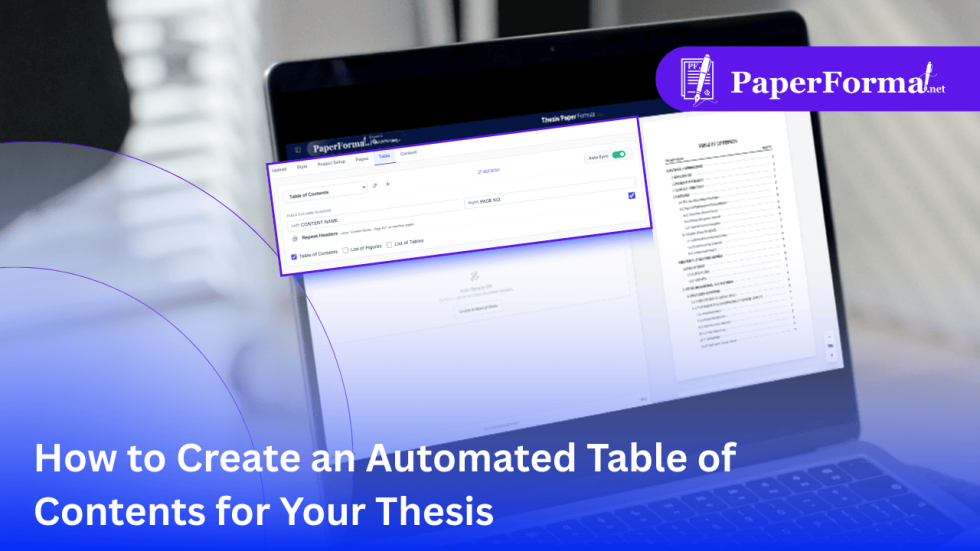 How to Create an Automated Table of Contents for Your Thesis ...