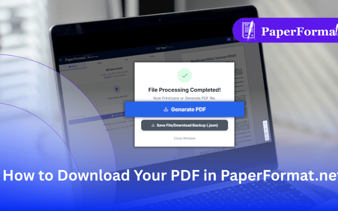 How to Download Your PDF in PaperFormat.net