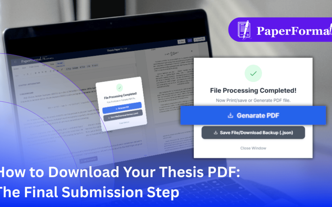 How to Download Your Thesis PDF: The Final Submission Step