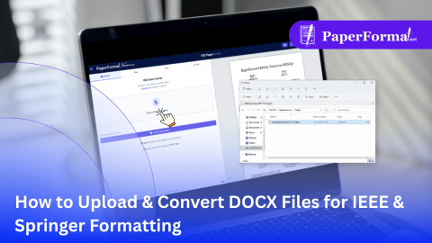 Springer Format. Check How to Upload & Convert DOCX Files for IEEE & Springer Formatting ...