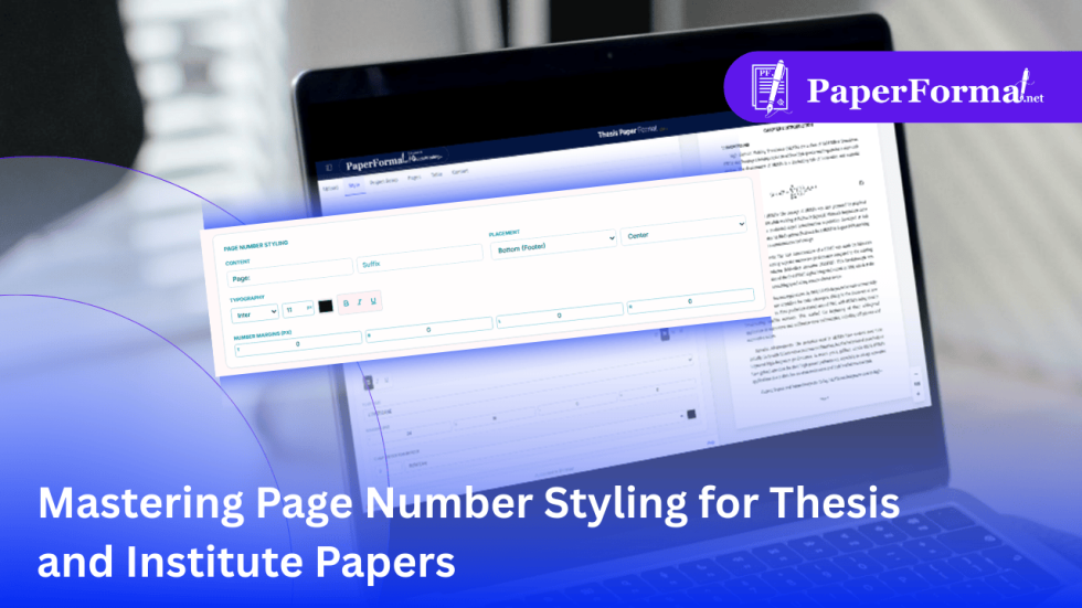 Wht Are Journal Page Numbers Mastering Page Number Styling for Thesis and Institute Papers ...