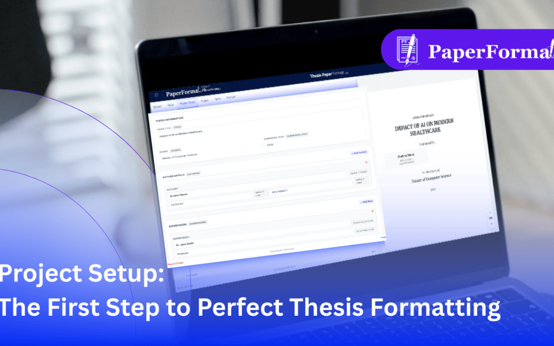 Project Setup: The First Step to Perfect Thesis Formatting